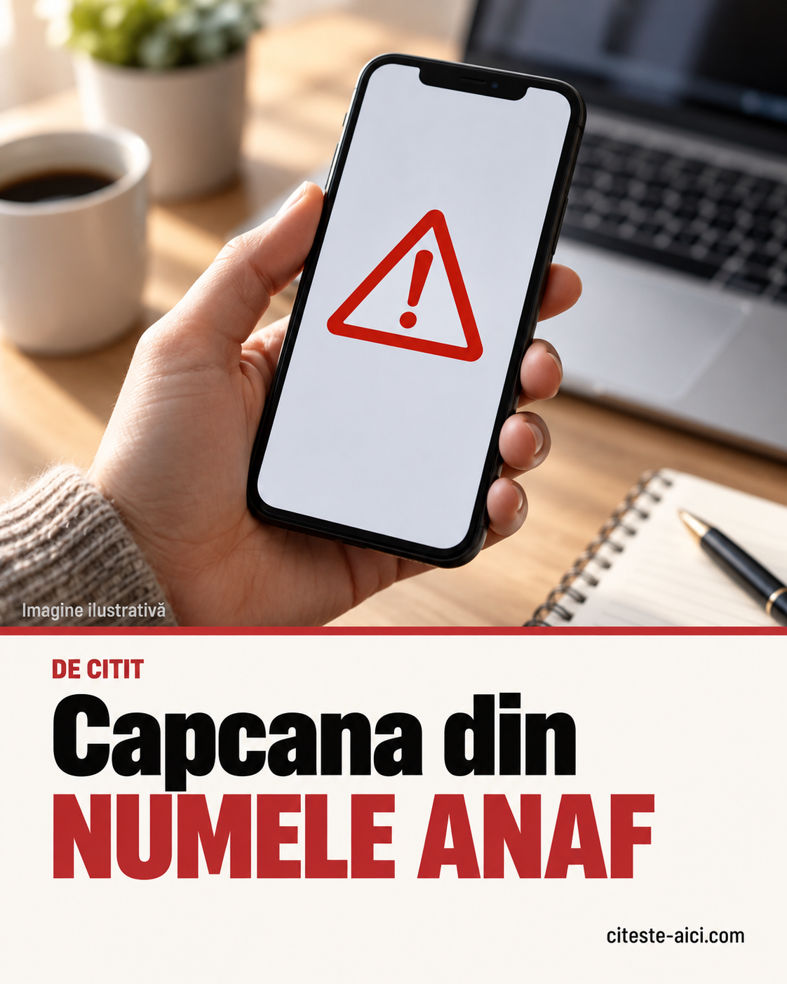 ANAF avertizează asupra site-urilor false: datele pe care escrocii încearcă să le obțină — imagine ilustrativă.