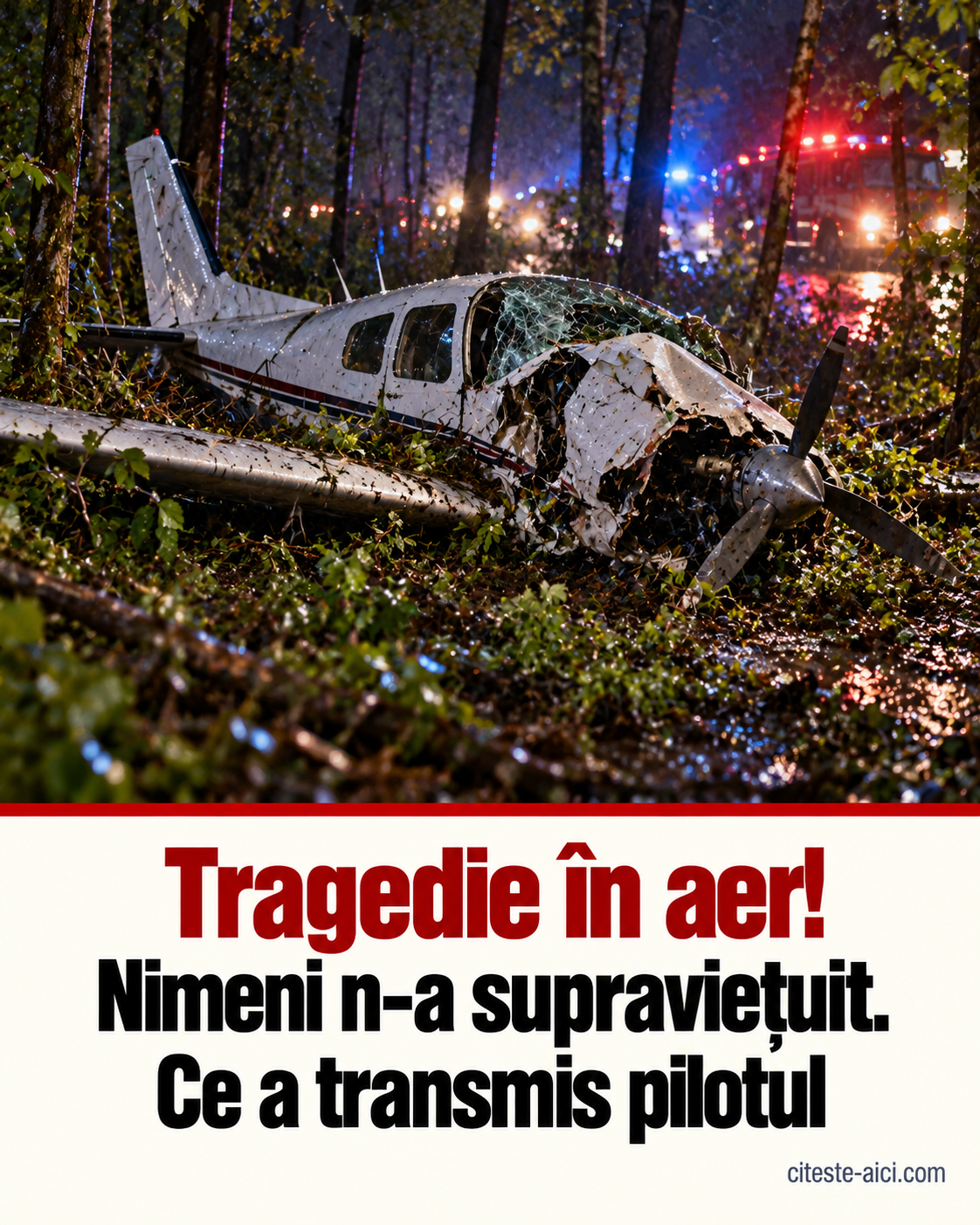 Tragedie aviatică în Wisconsin: șase morți, inclusiv un copil. Ce a transmis pilotul înainte de prăbușire — ilustrație editorială Citește Aici