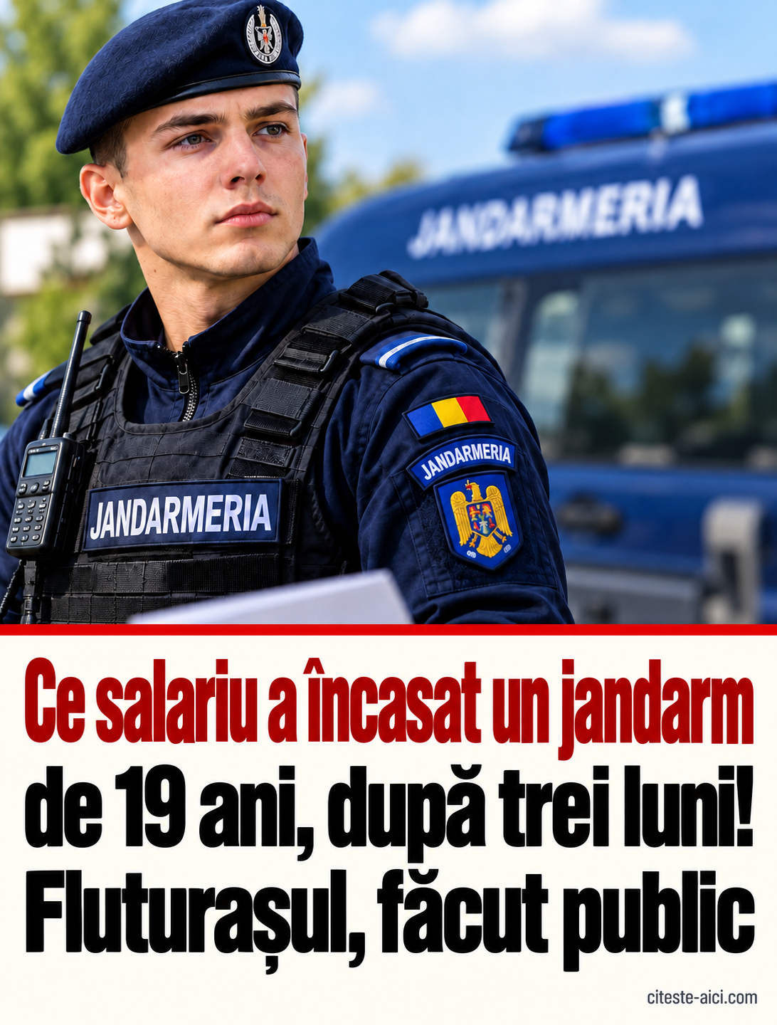 Salariul unui jandarm de 19 ani a stârnit discuții. Detaliul de pe fluturaș care schimbă calculele — grafică Citește Aici
