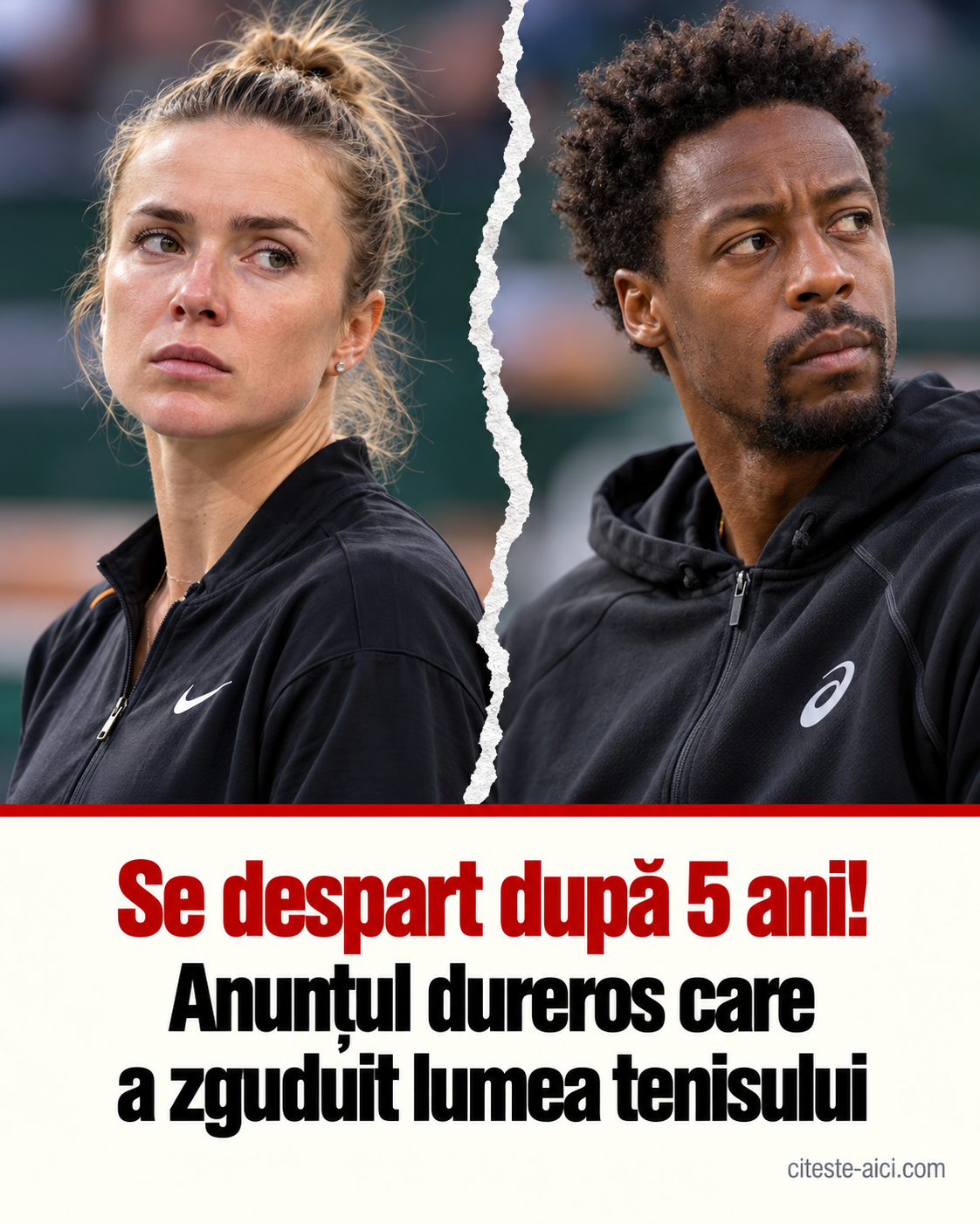 Svitolina și Monfils se despart după cinci ani de căsnicie. Mesajul în care sportiva a explicat decizia — ilustrație editorială Citește Aici