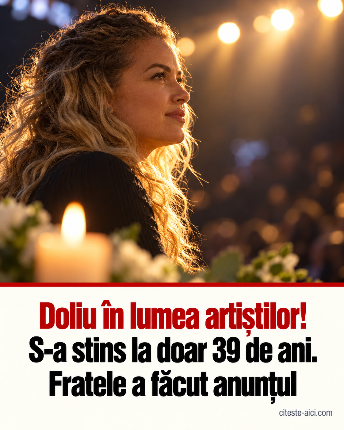Doliu în lumea artiștilor: Lua Blanco a murit la 39 de ani. Familia a anunțat pierderea actriței și cântăreței — ilustrație editorială Citește Aici