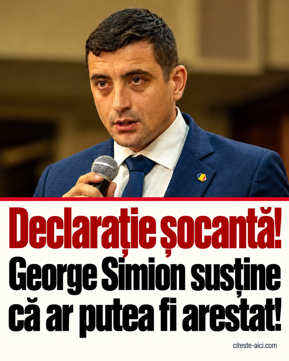 Simion a susținut că ar putea fi arestat. Ce a spus și ce nu confirmă declarația sa — grafică Citește Aici