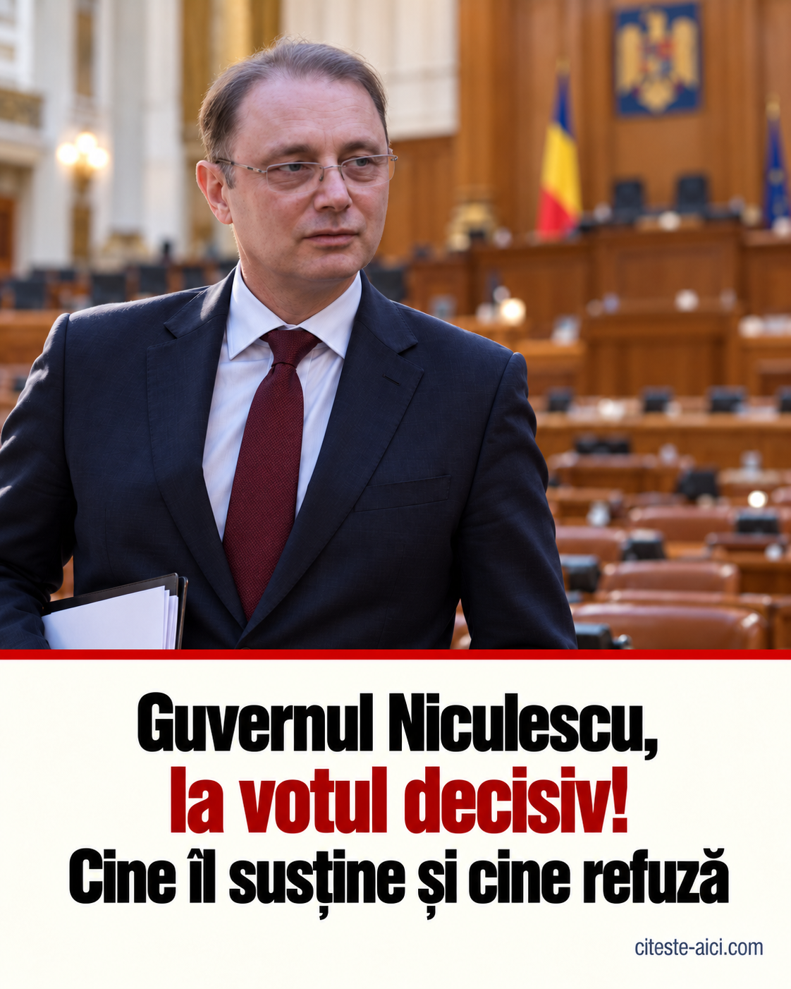 Cabinetul Luca Niculescu ajunge la votul de învestitură pe 20 octombrie. Cine a promis susținere și cine se opune — ilustrație editorială Citește Aici