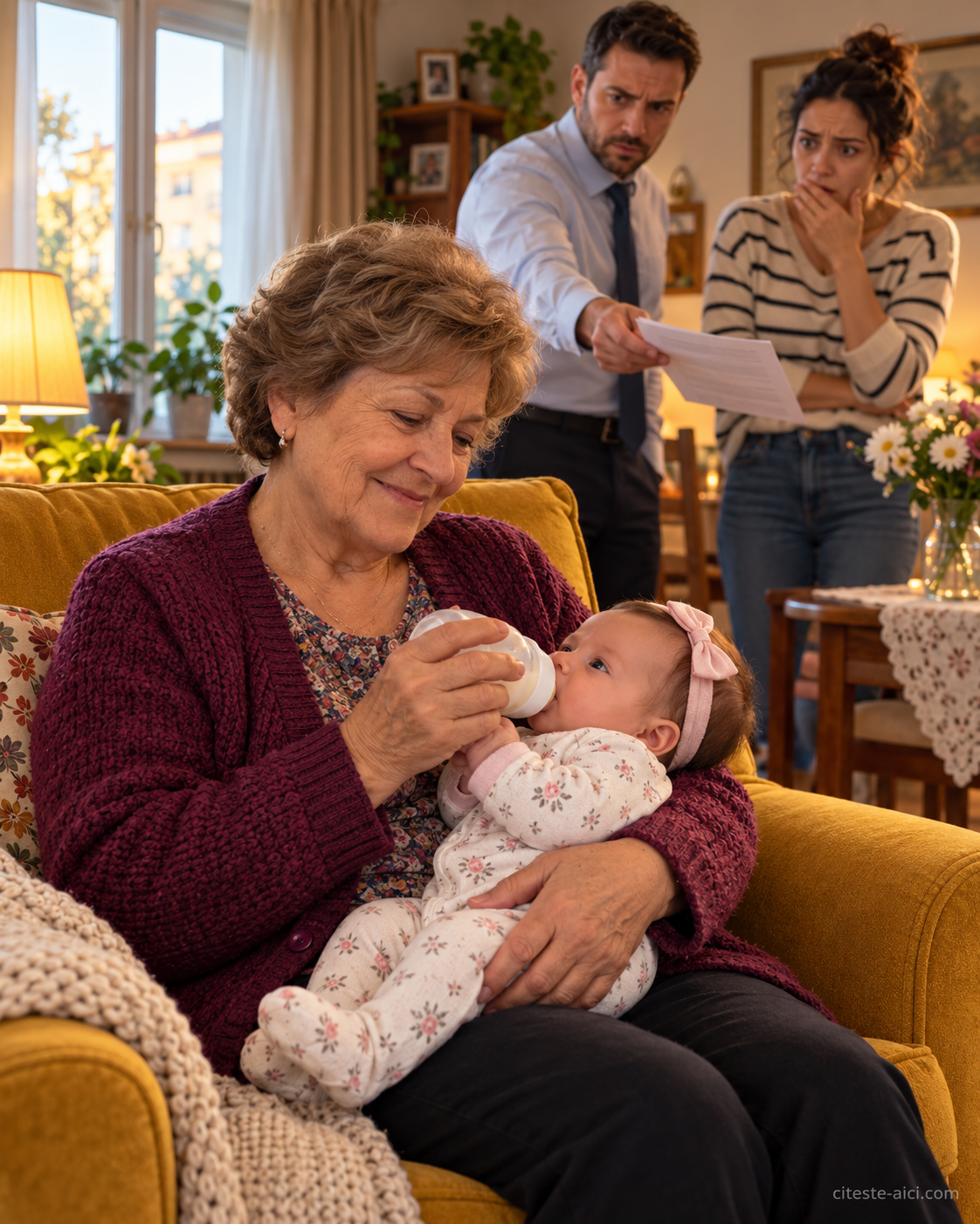 Mama venise să-mi îngrijească bebelușul. Soțul i-a cerut 5.000 de lei chirie, până i-am pus și eu o foaie în față — ilustrație