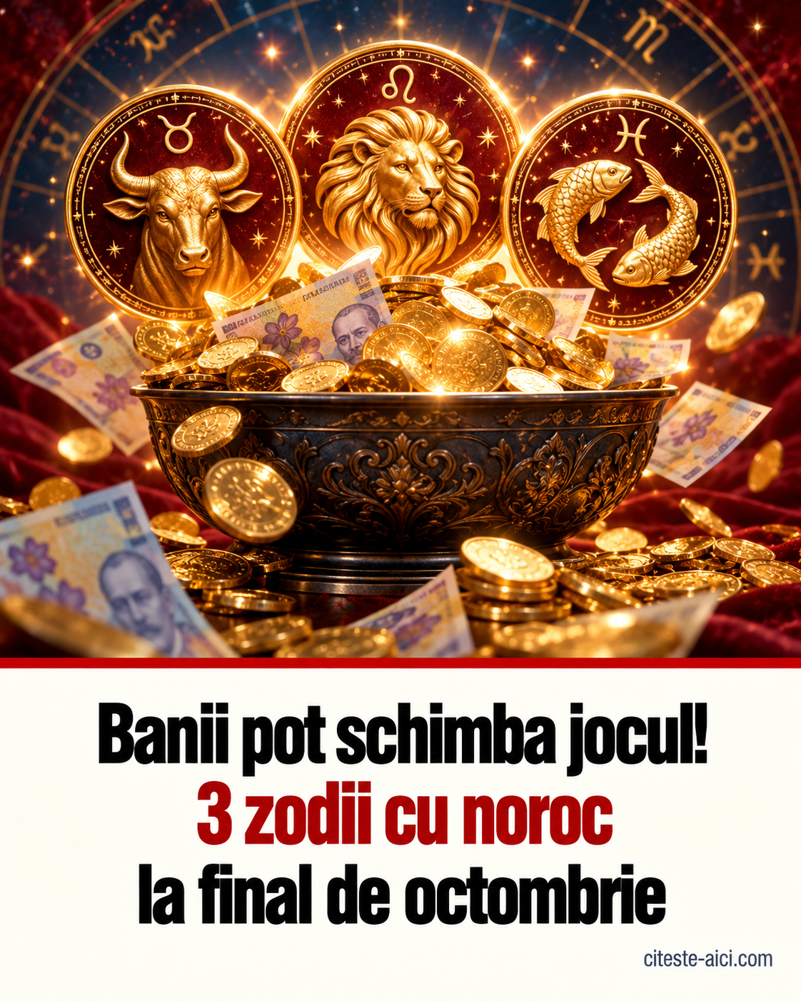 Horoscop de divertisment pentru finalul lui octombrie: trei zodii care pot întoarce norocul la bani — ilustrație editorială Citește Aici