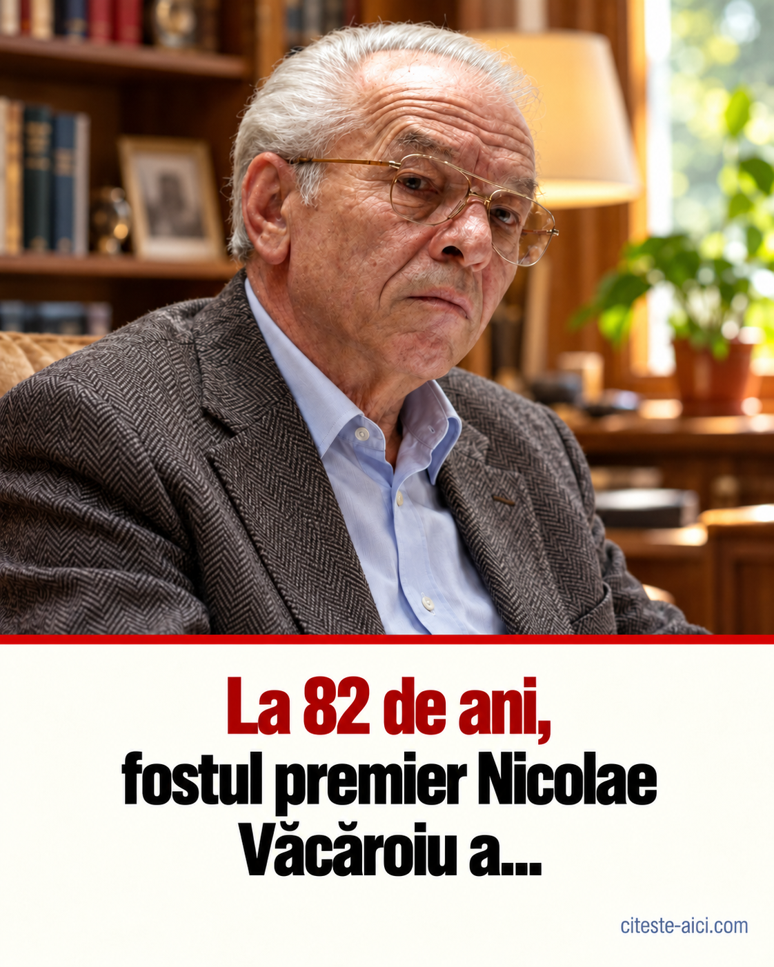Nicolae Văcăroiu, la 82 de ani. Ce spun datele publice despre fostul premier — ilustrație editorială