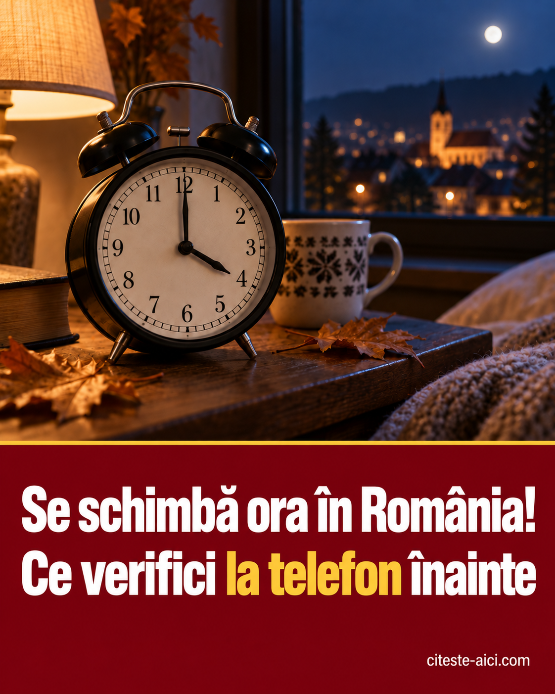 Se schimbă ora în România! Ce verifici la telefon înainte. Imagine ilustrativă realizată cu AI.