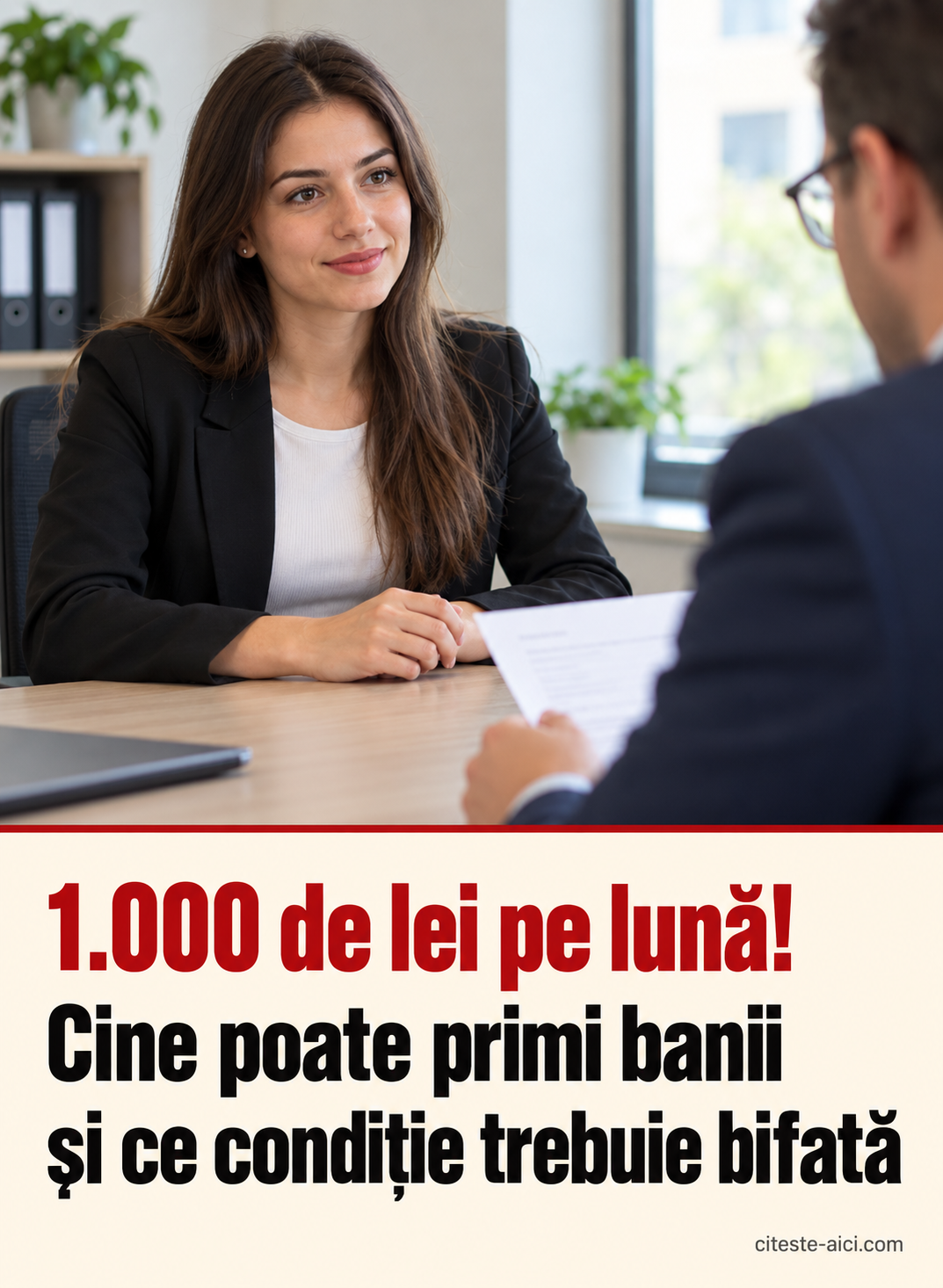 1.000 de lei pe lună! — Cine poate primi banii — și ce condiție trebuie bifată. Imagine ilustrativă realizată cu AI pentru Citește Aici. Nu este o fotografie documentară a unui eveniment real.