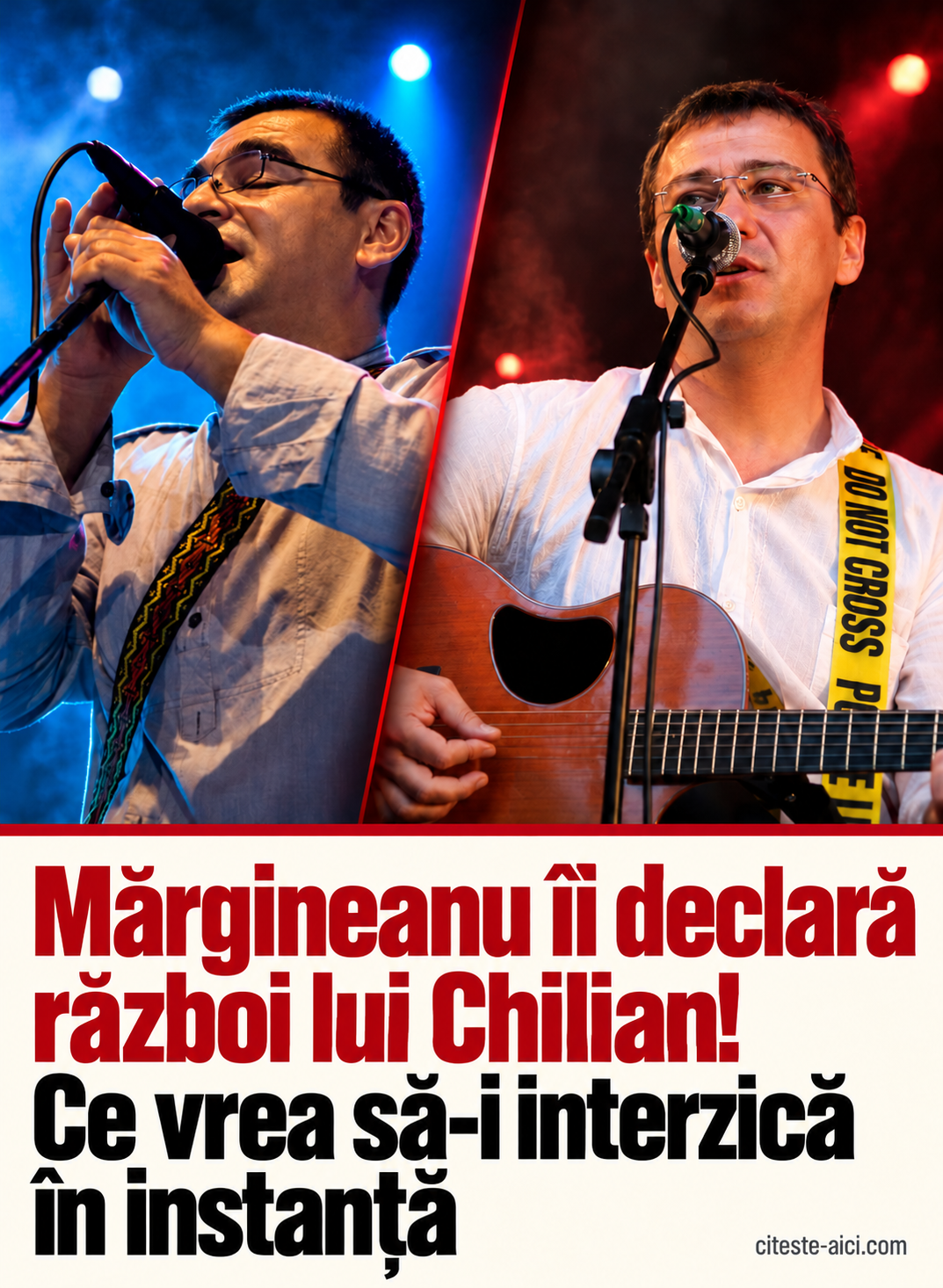 Mărgineanu îi declară război lui Chilian! — Ce vrea să-i interzică în instanță. Mihai Mărgineanu: Raluca Tamas / ratafurioasa, concert din 19 noiembrie 2009; decupaj și montaj asistate de AI. Florin Chilian: Fire_Eyes, concert din 24 iunie 2010; decupaj și montaj asistate de AI.
