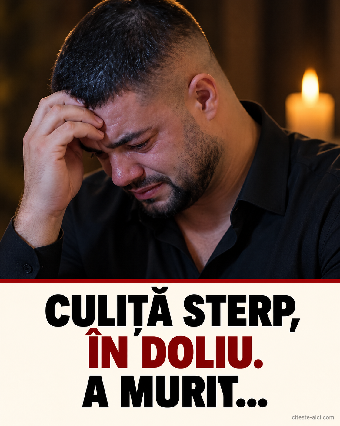 Culiță Sterp, în doliu după moartea Cristinei Mărie. Comunitatea o sprijinise în timpul bolii — imagine ilustrativă